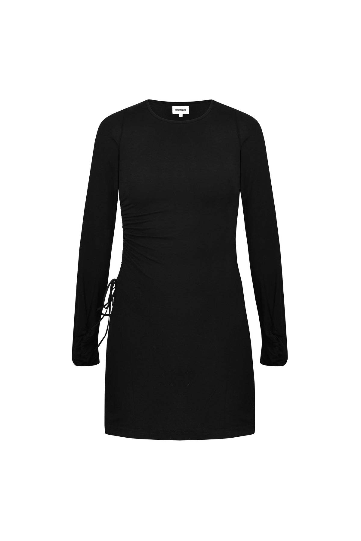 sweet nothings long sleeve mini dress in black LONGSLEEVE / MINI-DRESS nesho